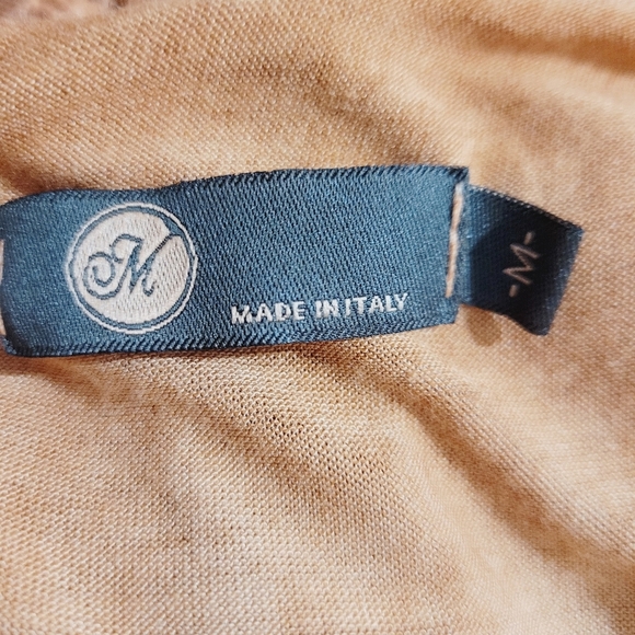 M Made in Italy Crochet Knit Silk Layered Tunic Top Boho Shabby Chic SZ Medium - Picture 9 of 11